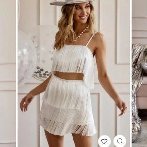 12th Tribe Gatsby Fringe Skirt Only